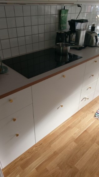 Detaljbild av färdig köksmontering